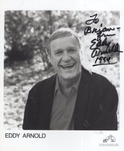 Eddy Arnold 1984 Giant Official RCA Records 10x8 Hand Signed Photo