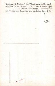 L125 France Monument de L'Hartmannswillerkopf Crypt interior vintage postcard