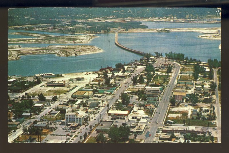 St Petersburg Beach, Florida/FL Postcard, Corey Causeway, Boca Ciega Bay, 1960