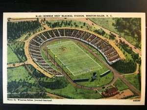 Vintage Postcard 1930-1945 Bowman Gray Memorial Stadium, Winston-Salem N.C.