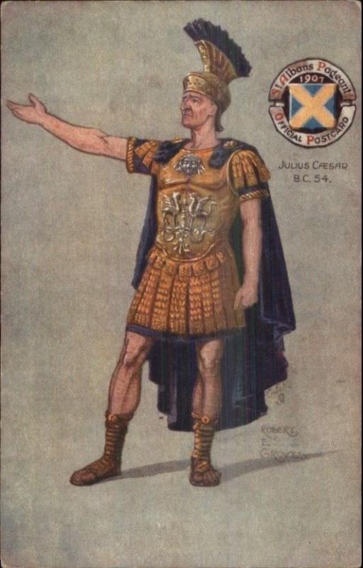 TUCK St. Albans Pageant - Julius Caesar by Robert Groves c1910 Postcard 