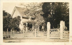 Postcard RPPC California Sonora Home of Gen MQ Vallejo 1920s 23-5142