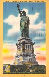 Statue of Liberty New York City, USA 1957 postal marking on front