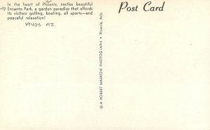 Postcard RPPC Arizona Phoenix Encanto Park Garden Paradise 1940s  Markow 23-1059