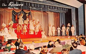 Las Vegas Nevada Hotel Riviera Show Time Vintage Postcard AA57628