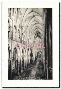 Old Postcard Dol de Bretagne The Cathedral Nave
