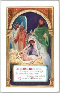 As The Wise Men Came Bearing Precious Gifts Holy Child Was Born Postcard