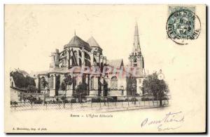 Old Postcard The Abbey Church Redon