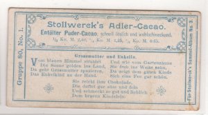 German - Stollwerck Brothers Chocolate, Series 90 Complete, #1-6 Ships