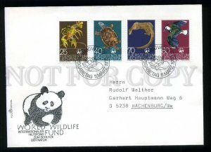 210351 Liechtenstein WWF Panda Animals 1976 year FDC