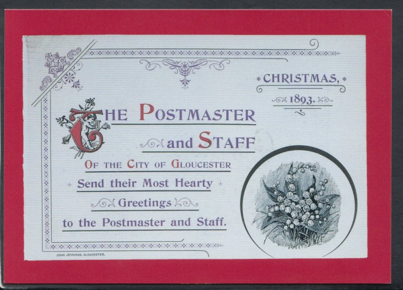 Postal Museum Postcard - Christmas Card To The Paddington District Office RR4826