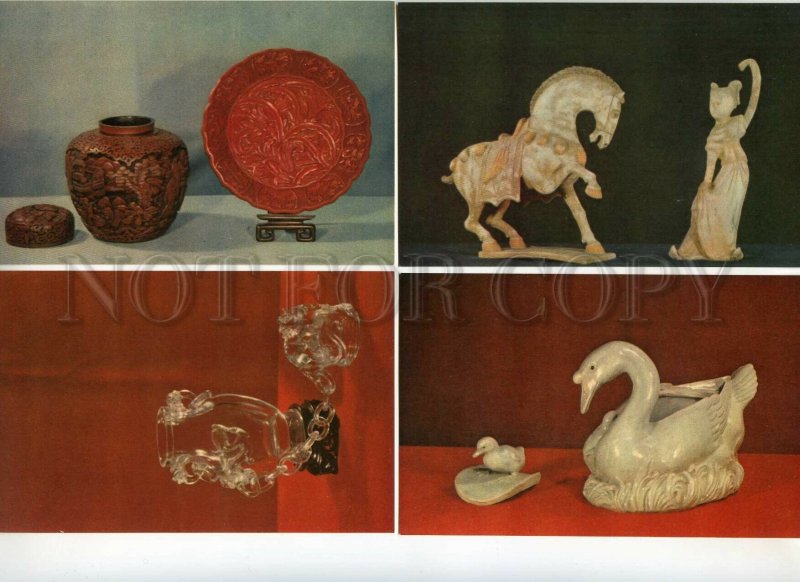 440483 CHINA treasures of chinese culture set of 12 postcards in original cover