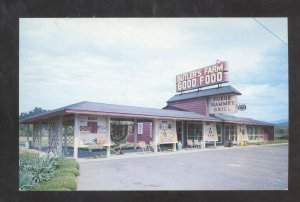 PIGEON FORD TENNESSEE BUTLER'S FARM RESTAURANT ADVERTISING POSTCARD