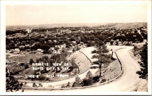 Real Photo Postcard Birds Eye View of Rapid City, South Dakota~1346