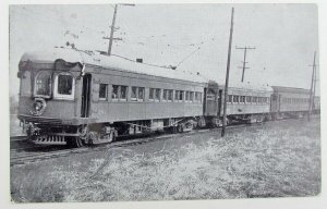 VINTAGE POSTCARD RAILROAD ILLINOIS TERMINAL SPRINGFIELD IL ST.LOUIS MO train