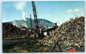 BERLIN, New Hampshire NH ~ Lumber Operation BROWN PAPER COMPANY c1960s Postcard