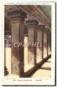 Old Postcard Paris International Colonial Exposition Paris 1931 Temple Angkor...