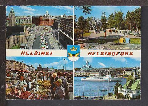 Multi View Helsinki Finland Postcard BIN 