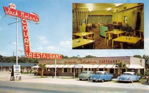 Jack Nolen's Court Restaurant Cars Orangeburg South Carolina 1950s postcard