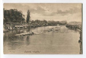 287179 UK OXFORD University boat rowing Eights Vintage postcard