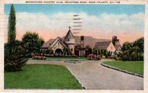 Atlanta, Georgia - A view of the Brookhaven Country Club on Peachtree Rd. - 1948