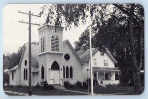 Chatfield Minnesota MN Postcard Episcopal Church And Manse Street Exterior Scene