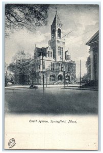 c1905 Court House Exterior Building Springfield Massachusetts Vintage Postcard