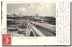 Postcard Old Cuneo Panorama lato East