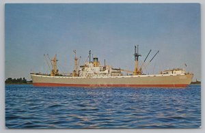 Ships~Foreign Ship Gannet From Menrovia Liberia~In Harbor~Vintage Postcard