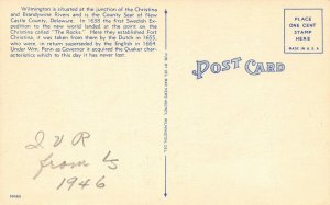 LP41  Large Letters Wilmington Delaware  Postcard 