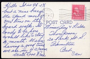 32120) New Jersey ATLANTIC CITY Claridge Hotel - pm1959 - LINEN