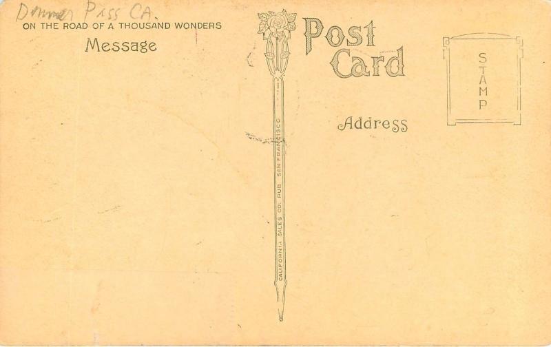 c1910 Postcard Mallet Compound S.P. Freight Engine Sierra Grade Donner Pass CA