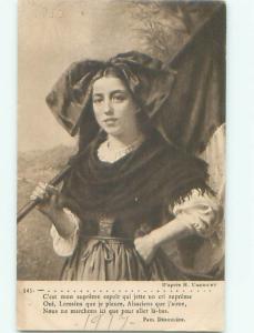 Divided-Back PRETTY WOMAN Risque Interest Postcard AA8663