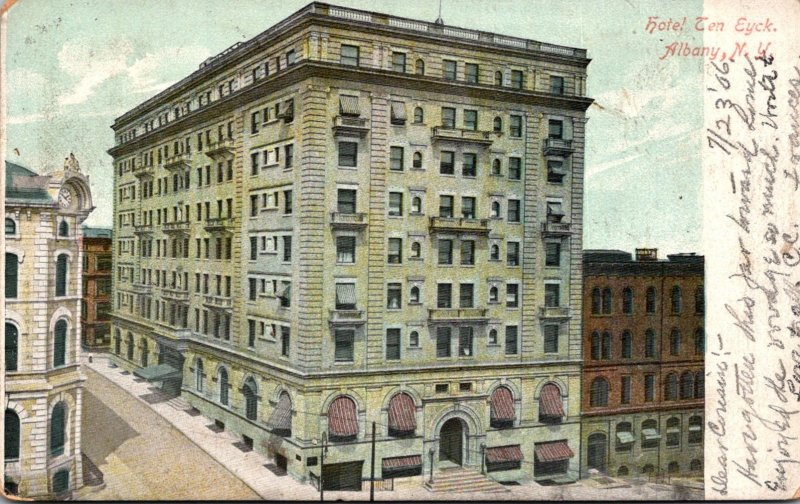 New York Albany Hotel Ten Eyck 1906