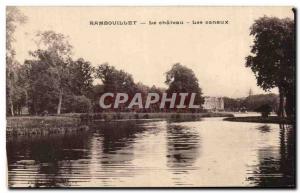 Old Postcard Rambouillet The castle Canals