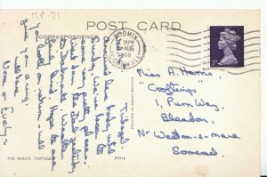 Cornwall Postcard - The Beach - Tintagel - 9647A