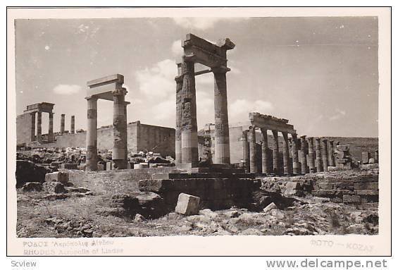 RP; RHODES Acropolis of Lindes, Greece, 10-20s
