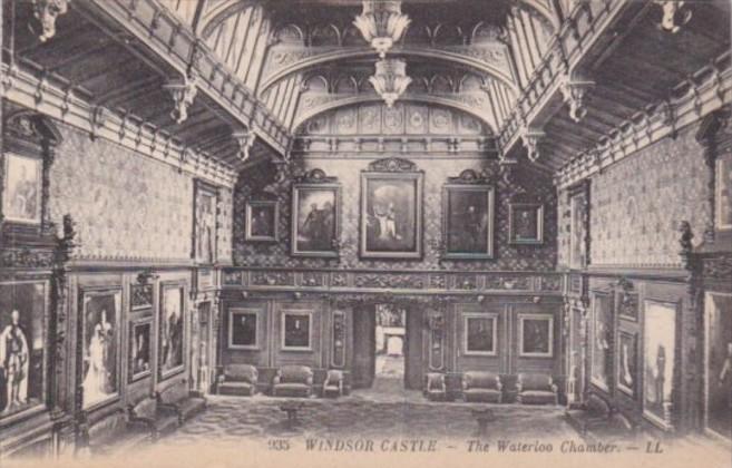 England Windsor Castle The Waterloo Chamber