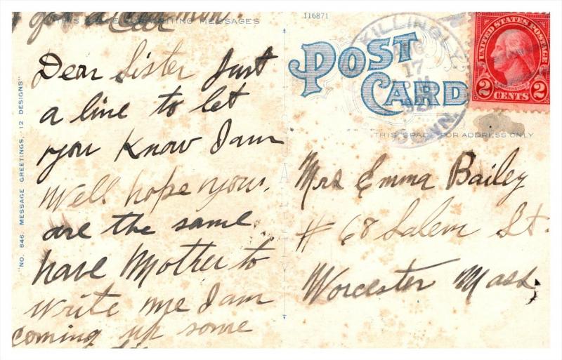 Connecticut  East Killingly  ,   Poem,  Rose, ink well