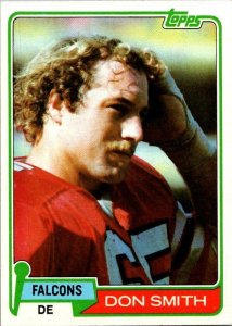 1981 Topps Football Card Don Smith Atlanta Falcons sk10266