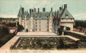 Vintage Postcard 1910's Langeais Le Chateau Façade Interieure Langeais, France