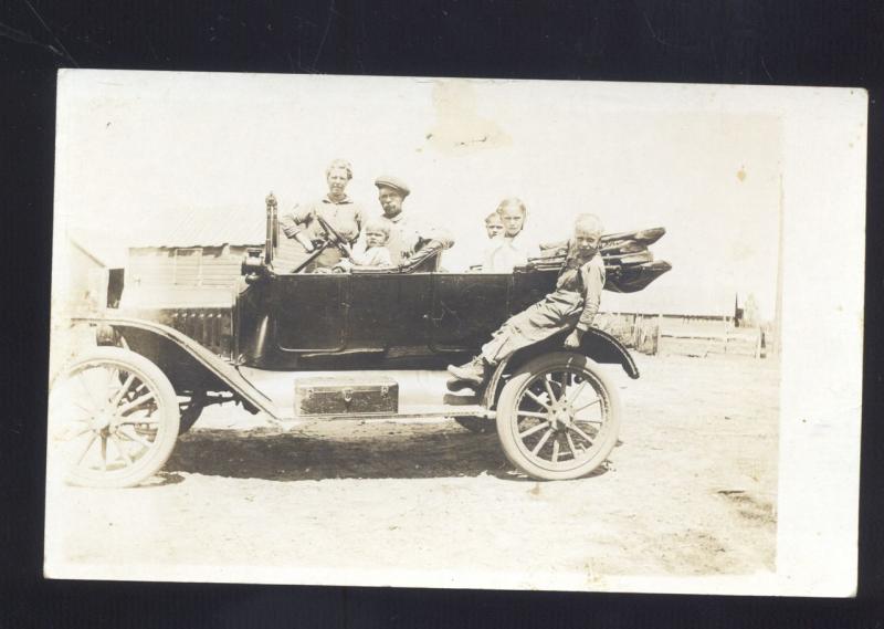 RPPC ANTIQUE VINTAGE AUTO CAR AUTOMOBILE HUPMOBILE OLD REAL 