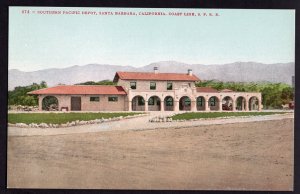 California SANTA BARBARA Southern Pacific Depot Coast Line S.P.R.R. Divided Back