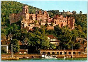 M-11037 The castle seen from the Hirschgasse Heidelberg Germany