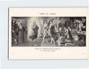 Postcard La Cuisine Des Anges by Murilllo Musée du Louvre Paris France