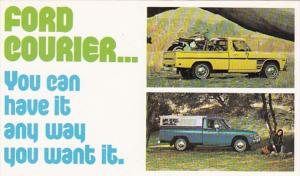 Advertising Ford Courier Pickup Truck
