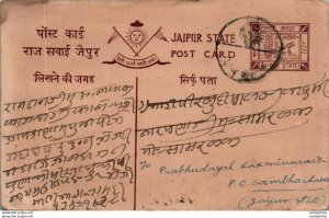 Jaipur Postal Stationery to Sambhar Lake