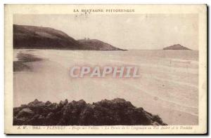 Postcard Old Pleneuf Plage des Vallees The tip d ela Lingouare at Val Andre a...