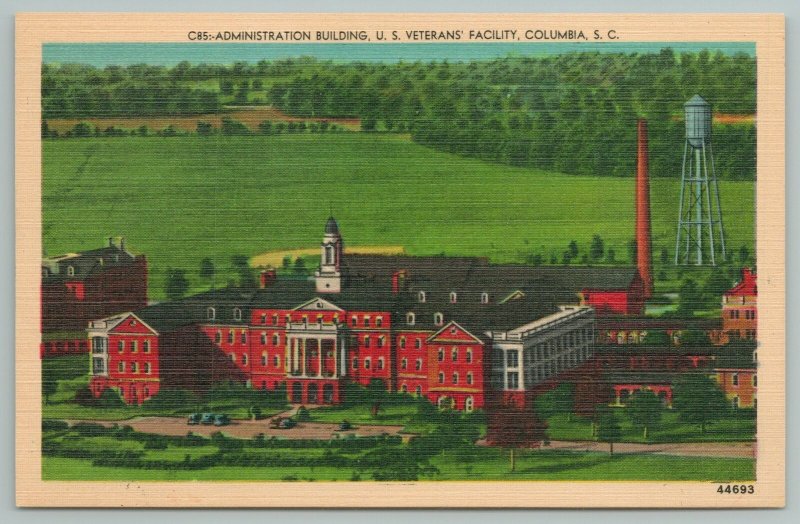 Columbia South Carolina~Admin Bldg US Veterans Facility~Vintage Postcard