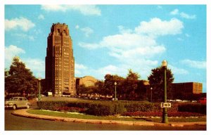 Postcard TRAIN STATION SCENE Buffalo New York NY AT1715